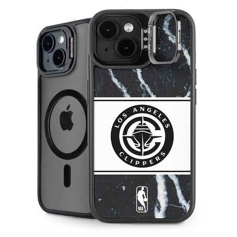 NBA LA Clippers Marble iPhone 15 Plus Kickstand Case