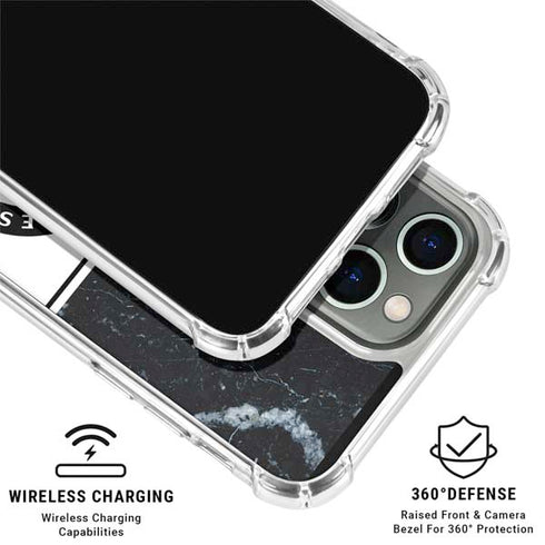 NBA LA Clippers Marble iPhone 15 Pro Clear Case