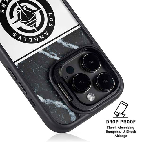 NBA LA Clippers Marble iPhone 15 Pro Kickstand Case