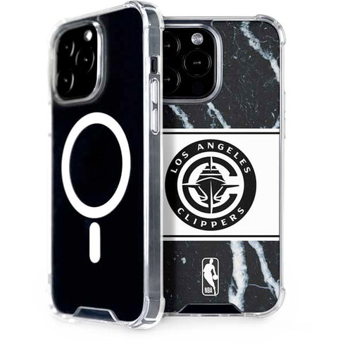 NBA LA Clippers Marble iPhone 15 Pro Max MagSafe Case