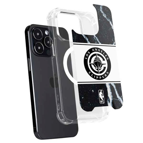 NBA LA Clippers Marble iPhone 15 Pro Max MagSafe Case