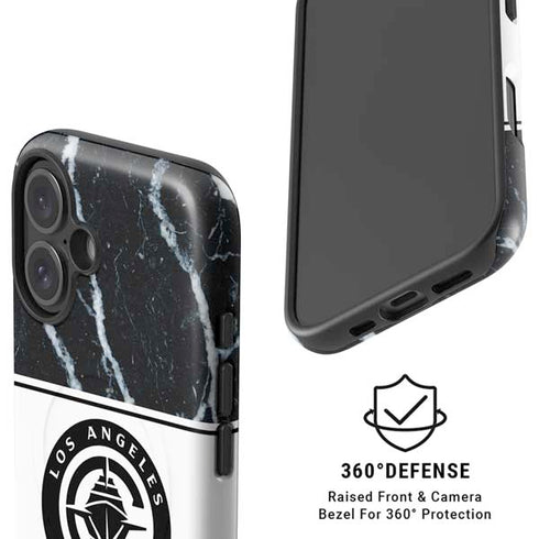 NBA LA Clippers Marble iPhone 16 Magsafe Impact Case