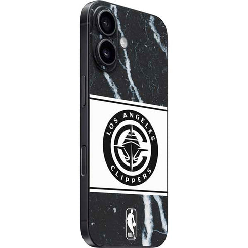 NBA LA Clippers Marble iPhone 16 Plus Skin