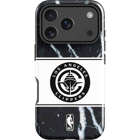 NBA LA Clippers Marble iPhone 18 Pro Impact Case