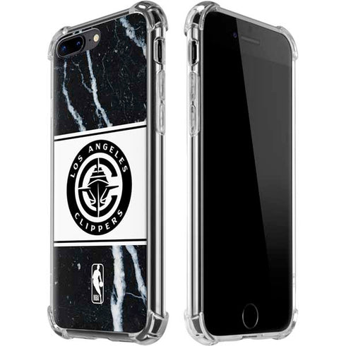 NBA LA Clippers Marble iPhone 7/8 Plus Clear Case