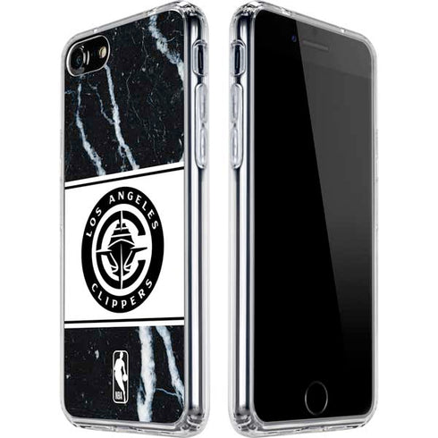 NBA LA Clippers Marble iPhone SE (2nd & 3rd Gen) Clear Case