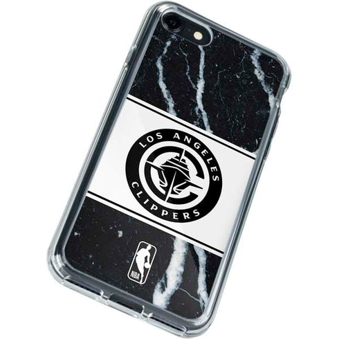 NBA LA Clippers Marble iPhone SE (2nd & 3rd Gen) Clear Case