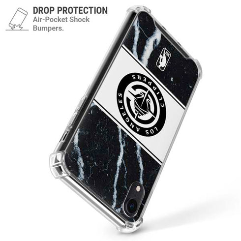 NBA LA Clippers Marble iPhone XR Clear Case
