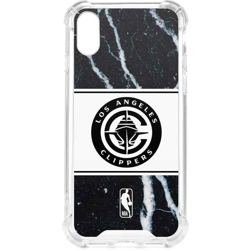 NBA LA Clippers Marble iPhone XS Clear Case