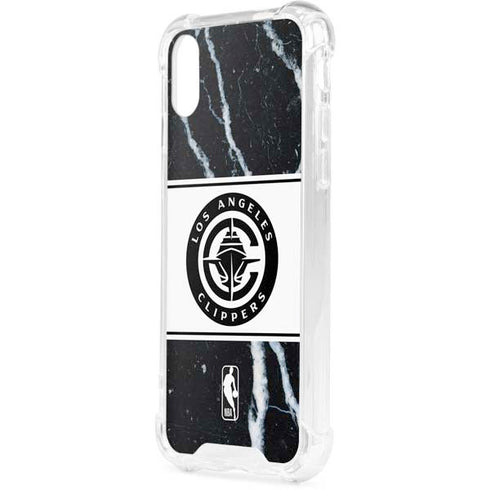 NBA LA Clippers Marble iPhone XS Clear Case
