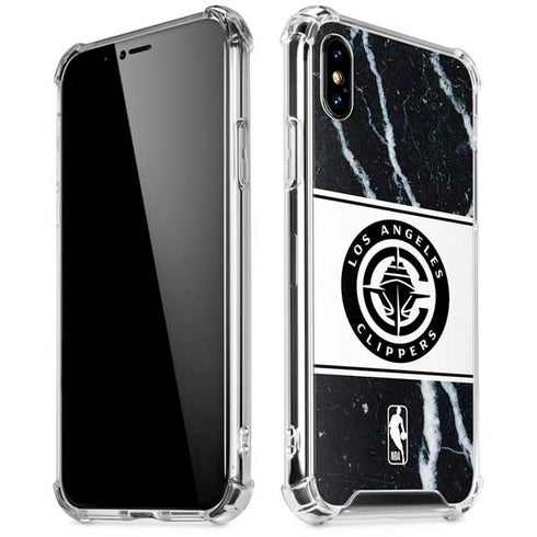 NBA LA Clippers Marble iPhone XS Max Clear Case