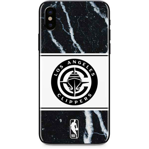 NBA LA Clippers Marble iPhone XS Skin