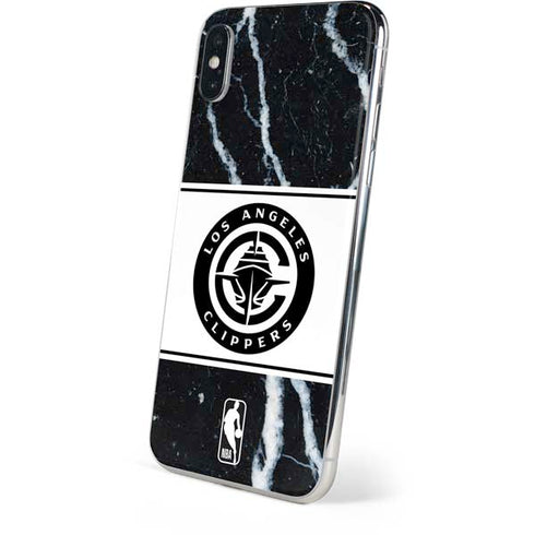 NBA LA Clippers Marble iPhone XS Skin