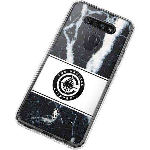 NBA LA Clippers Marble LG K51/Q51 Clear Case