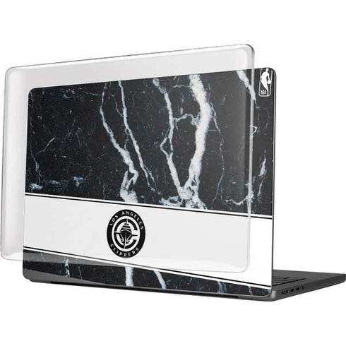 NBA LA Clippers Marble MacBook Pro 14in (2021-24) Case plus Skin