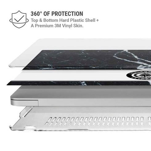 NBA LA Clippers Marble MacBook Pro 16in (2021-25) Case plus Skin