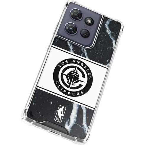 NBA LA Clippers Marble Moto G 5G (2025) Clear Case