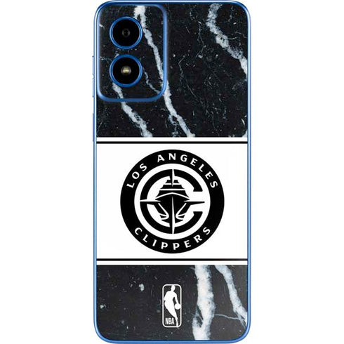 NBA LA Clippers Marble Moto G Play 4G (2024) Skin