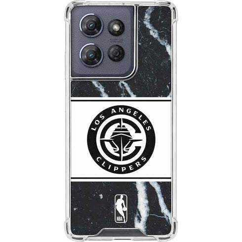 NBA LA Clippers Marble Moto G Play 5G (2025) Clear Case