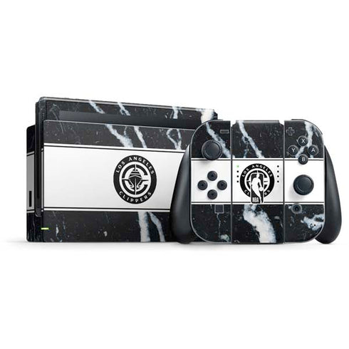 NBA LA Clippers Marble Nintendo Switch Bundle Skin