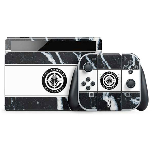 NBA LA Clippers Marble Nintendo Skins