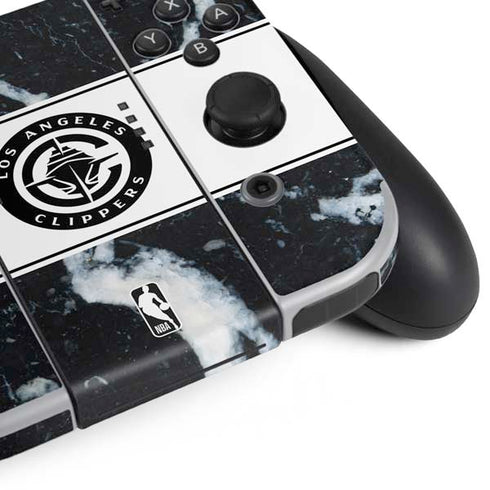 NBA LA Clippers Marble Nintendo Switch OLED (2021) Skin
