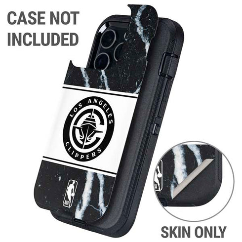 NBA LA Clippers Marble Otterbox Defender iPhone Skin