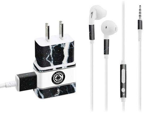 NBA LA Clippers Marble Phone Charger Skin