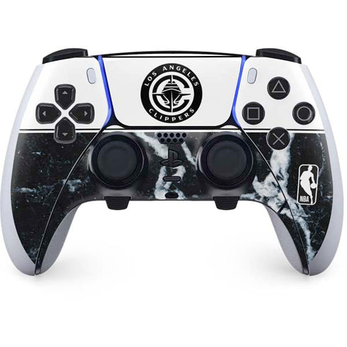 NBA LA Clippers Marble PS5 DualSense Edge Pro Controller Skin