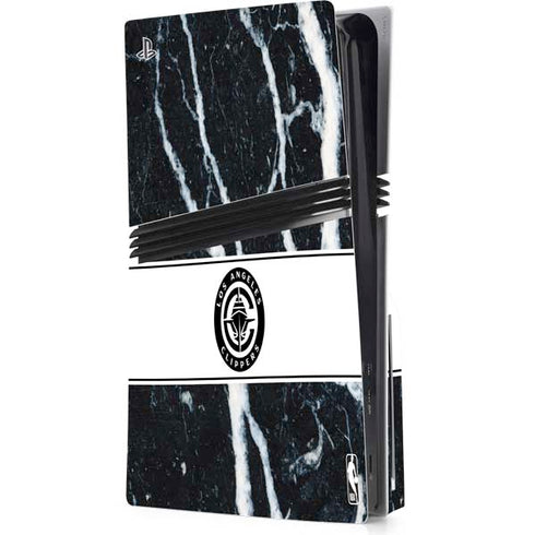 NBA LA Clippers Marble PS5 Pro Disk Console Skin