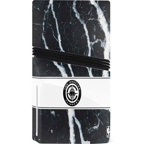 NBA LA Clippers Marble PS5 Pro Disk Console Skin
