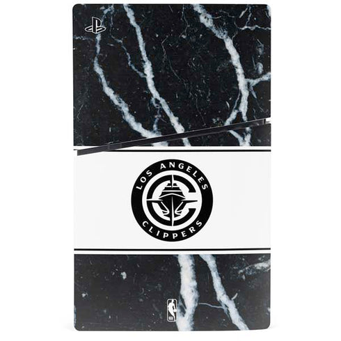 NBA LA Clippers Marble PS5 Slim Digital Edition Bundle Skin