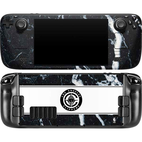 NBA LA Clippers Marble Steam Deck Handheld Gaming Computer OLED Skin