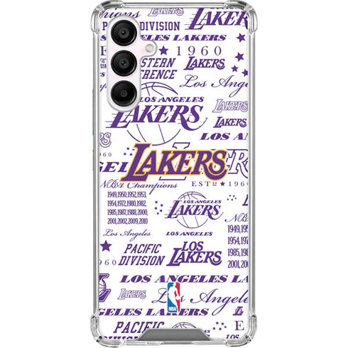 NBA LA Lakers Historic Blast Galaxy A16 5G Clear Case