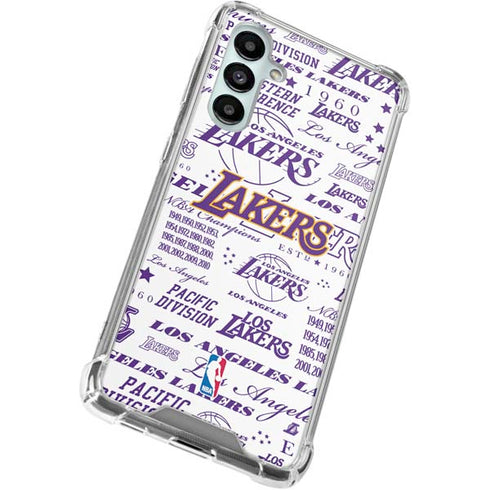 NBA LA Lakers Historic Blast Galaxy A16 5G Clear Case