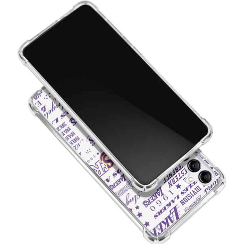 NBA LA Lakers Historic Blast Galaxy A16 5G Clear Case