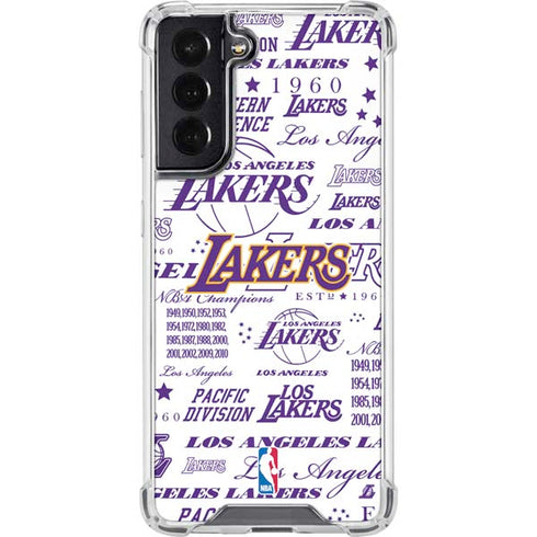 NBA LA Lakers Historic Blast Galaxy S22 Clear Case