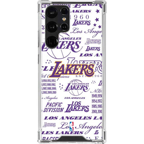 NBA LA Lakers Historic Blast Galaxy S23 Ultra Clear Case
