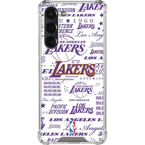 NBA LA Lakers Historic Blast Galaxy S24 FE Clear Case