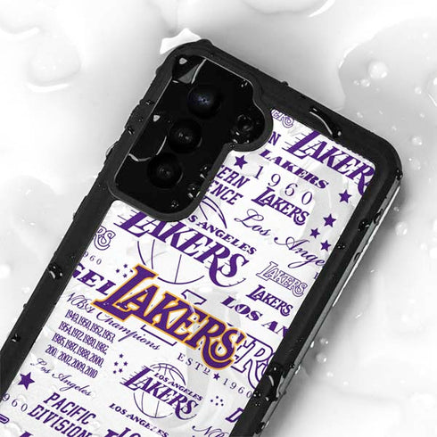 NBA LA Lakers Historic Blast Galaxy S24 Plus Waterproof Case