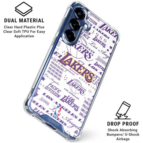 NBA LA Lakers Historic Blast Galaxy S25 Clear Case