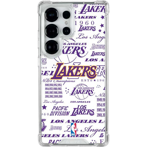 NBA LA Lakers Historic Blast Galaxy S25 Ultra Clear Case