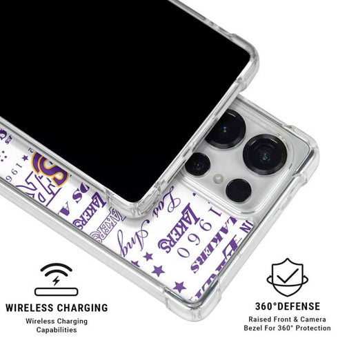 NBA LA Lakers Historic Blast Galaxy S25 Ultra Clear Case