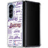 NBA LA Lakers Historic Blast Galaxy Z Fold5 5G Clear Case