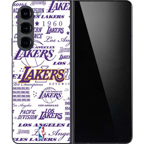 NBA LA Lakers Historic Blast Galaxy Z Fold5 5G Skin