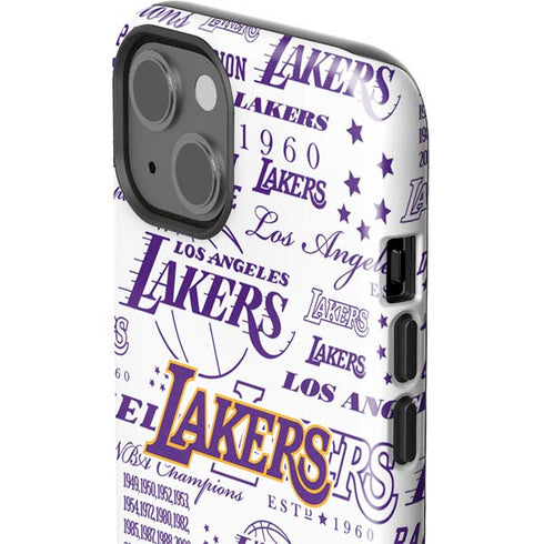 NBA LA Lakers Historic Blast iPhone 15 Impact Case