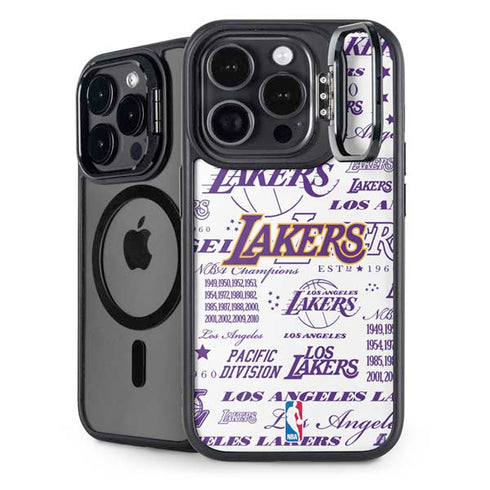 NBA LA Lakers Historic Blast iPhone 15 Pro Kickstand Case