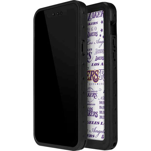 NBA LA Lakers Historic Blast iPhone 15 Pro Waterproof Case