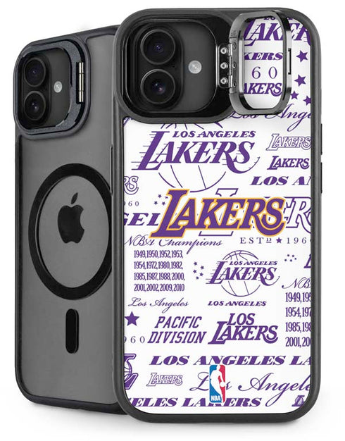 NBA LA Lakers Historic Blast iPhone 16 Kickstand Case