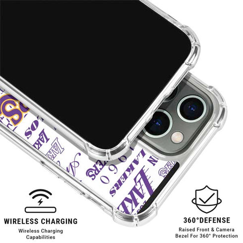 NBA LA Lakers Historic Blast iPhone 16 Pro Clear Case